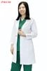 Áo Bác Sĩ Nữ cổ sâu Màu Trắng Tay Dài Form Dài Đến Gối Kaki thun
