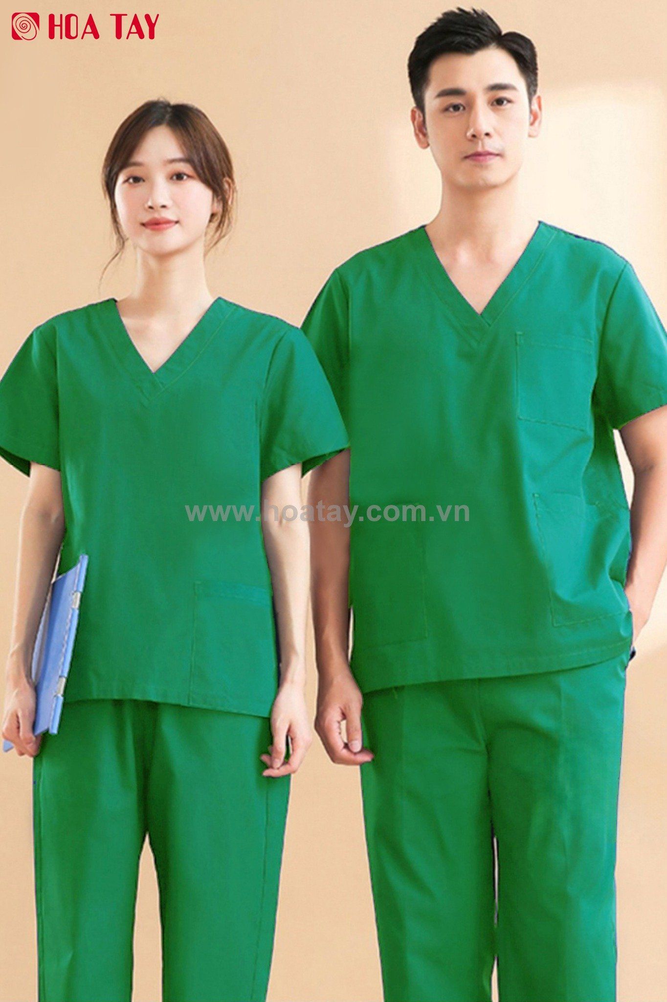 Bộ phẫu thuật/ phòng mổ/scrubs cổ tim nam nữ kate ford