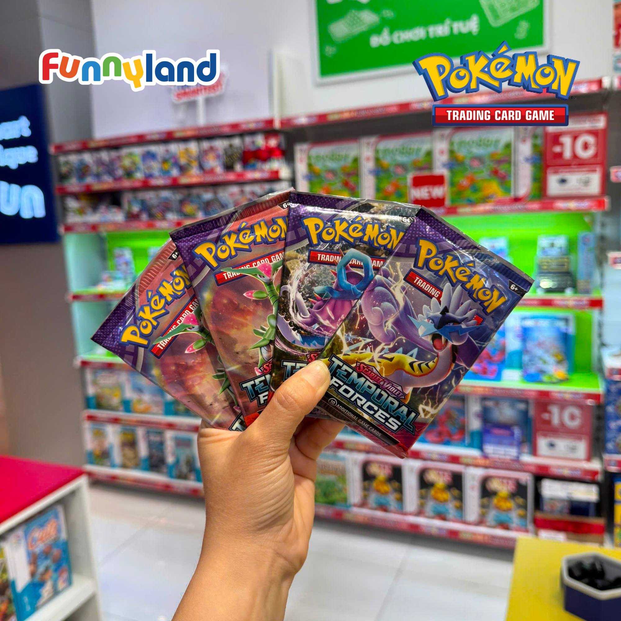  Thẻ bài Pokémon TCG: Scarlet & Violet - Temporal Forces Booster Pack 