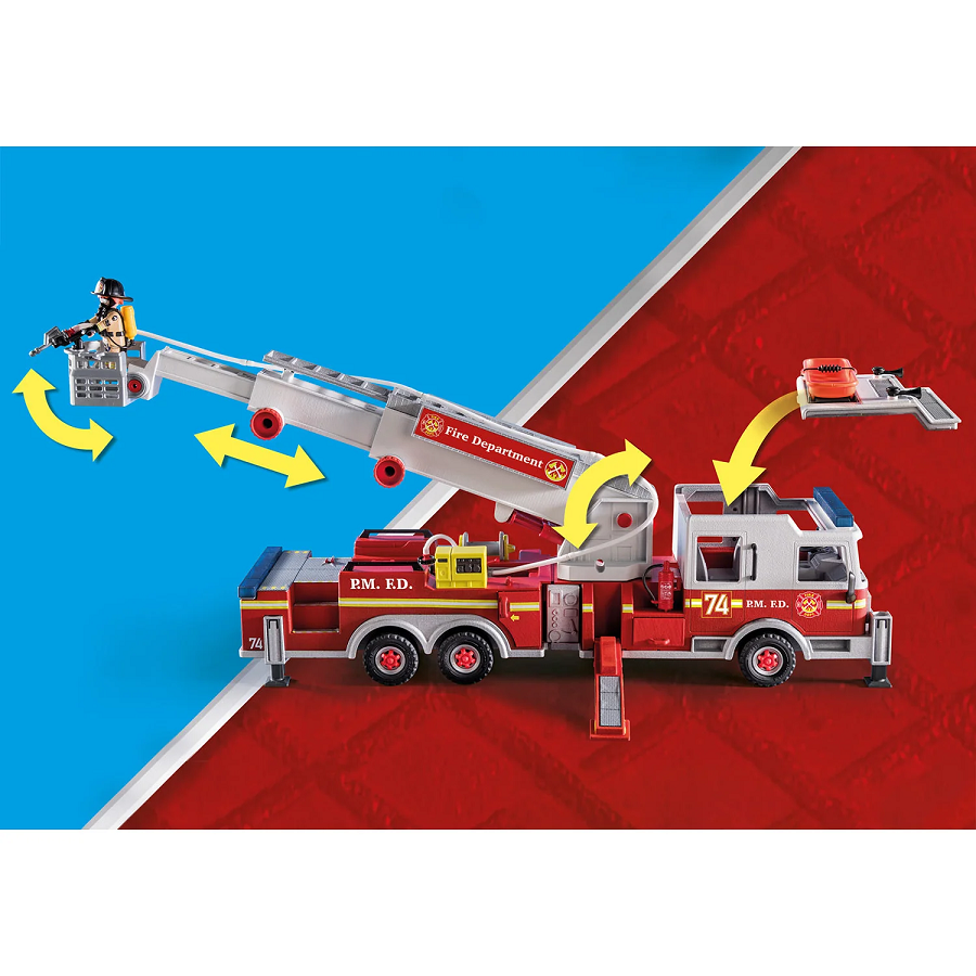  Mô hình Phương tiện cứu hộ: Xe thang chữa cháy 