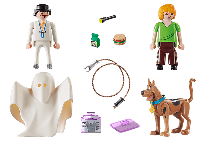 Đồ chơi mô hình Playmobil: SCOOBY-DOO! Scooby & Shaggy và hồn ma bí ẩn