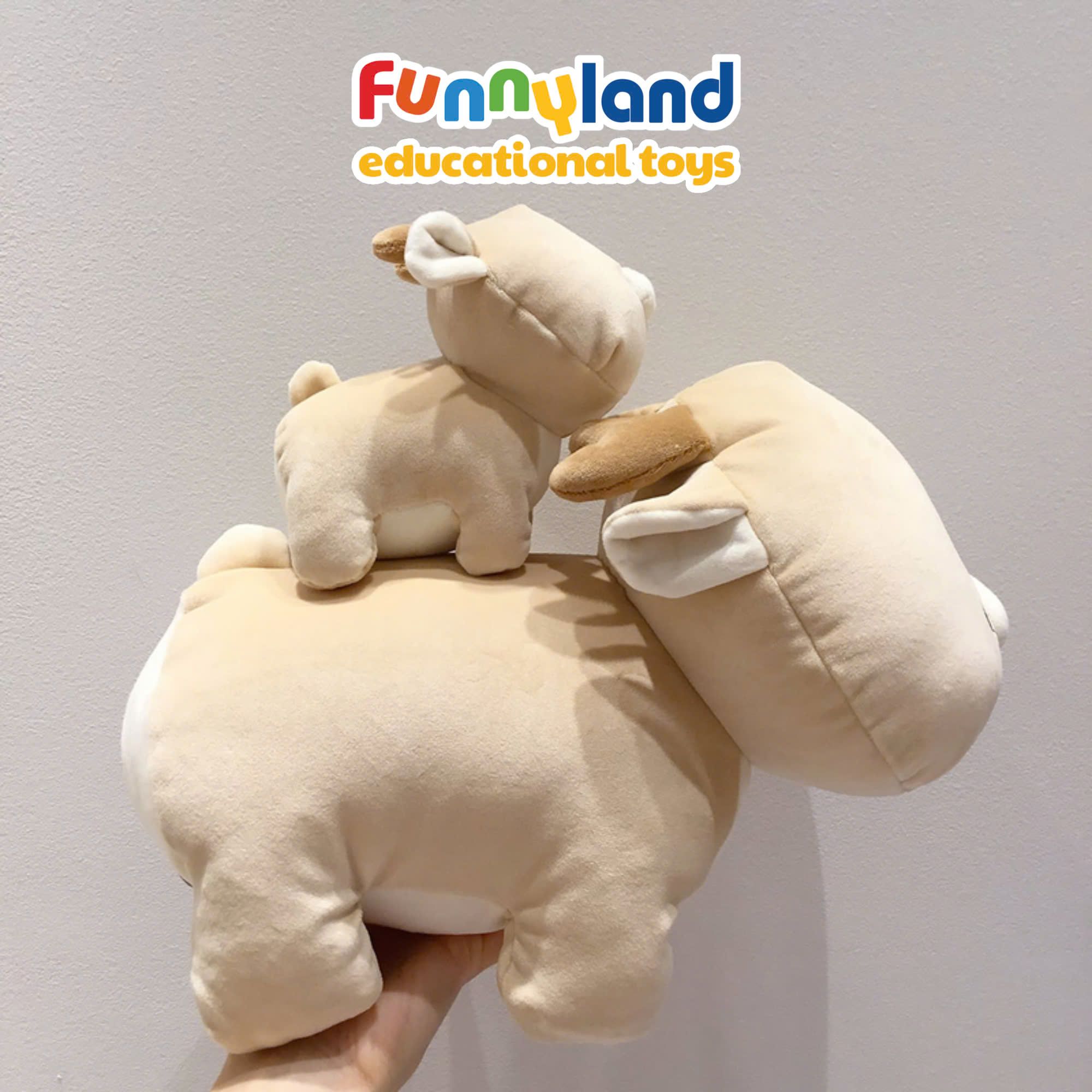  Gấu bông Nhật Bản Mofmo Friends - Bé Tuần Lộc Mũi Đỏ (Red Nose Reindeer) 