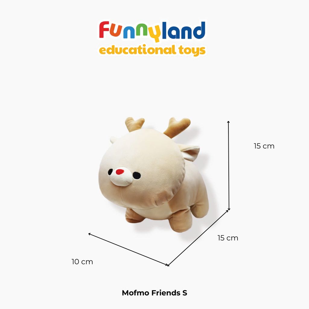 Thú bông MofmoFriends S - Red Nose Reindeer