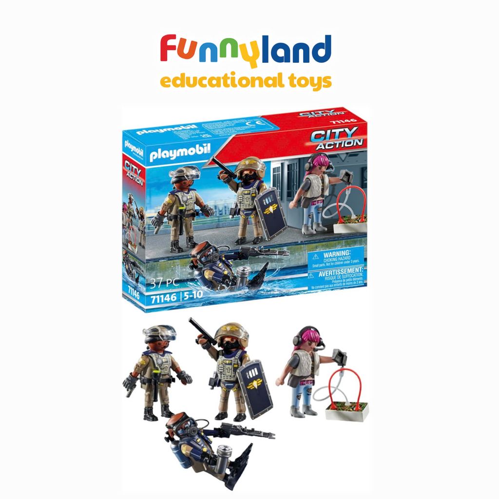 Đồ chơi mô hình Playmobil: Biệt đội cơ động - Nhân vật