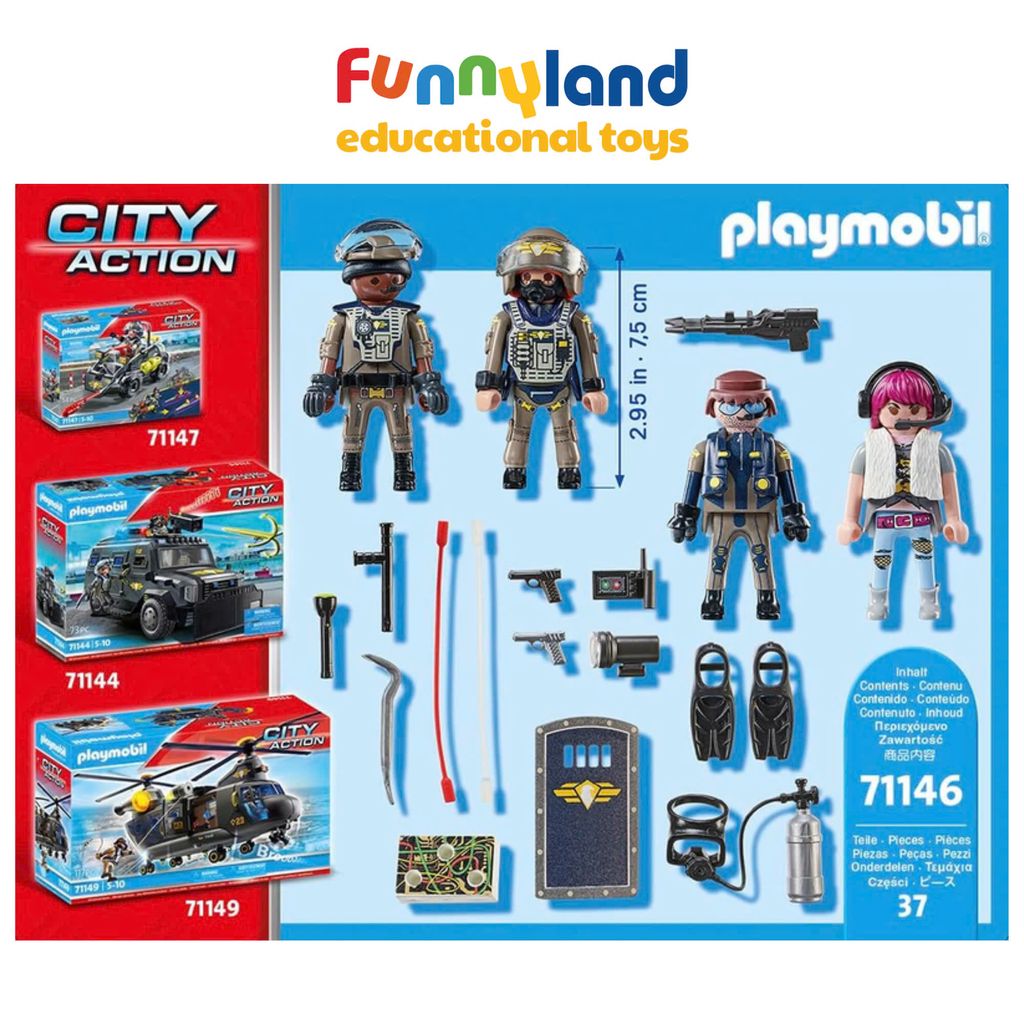Đồ chơi mô hình Playmobil: Biệt đội cơ động - Nhân vật