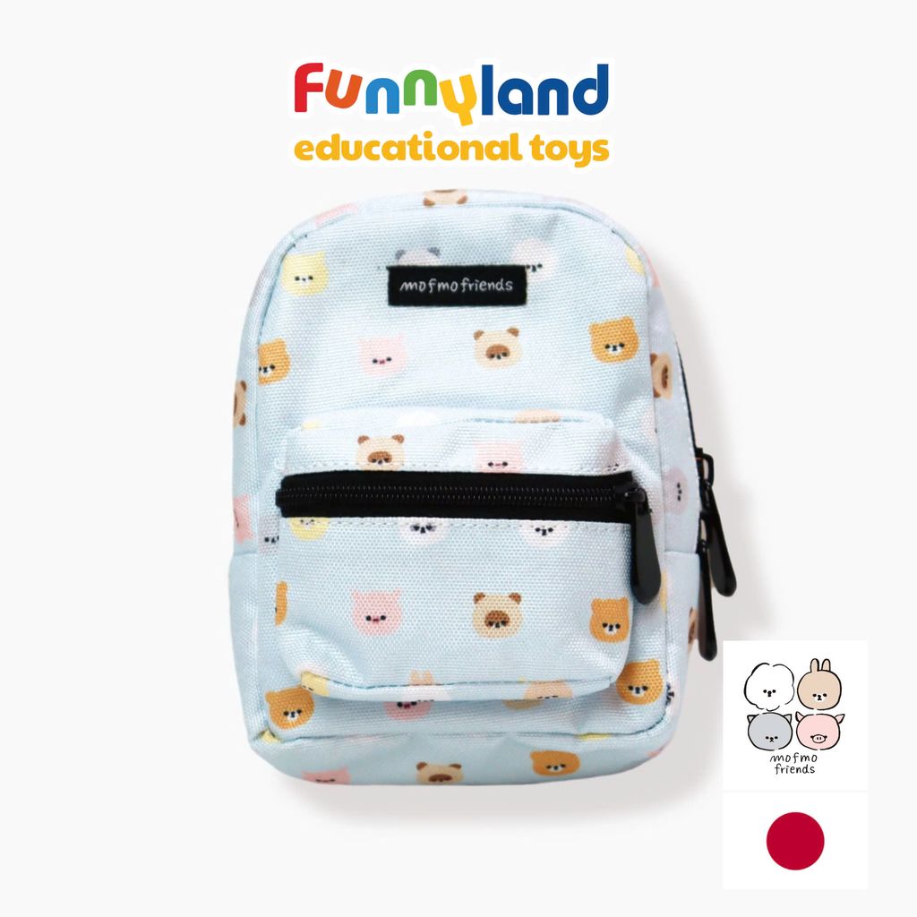 Phụ kiện MofmoFriends Mini Backpack with Carabiner Hook - Blue