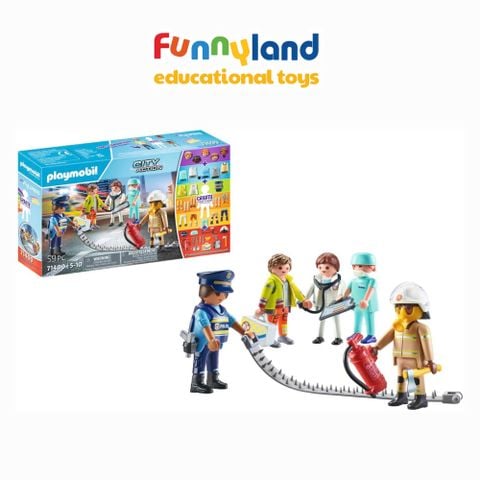 Đồ chơi mô hình Playmobil Bộ nhân vật: Đội cứu hộ