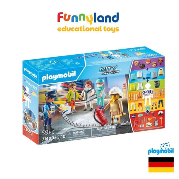 Đồ chơi mô hình Playmobil: Bộ nhân vật: Đội cứu hộ