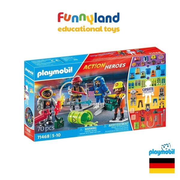 Đồ chơi mô hình Playmobil: Bộ nhân vật: Đội cứu hoả