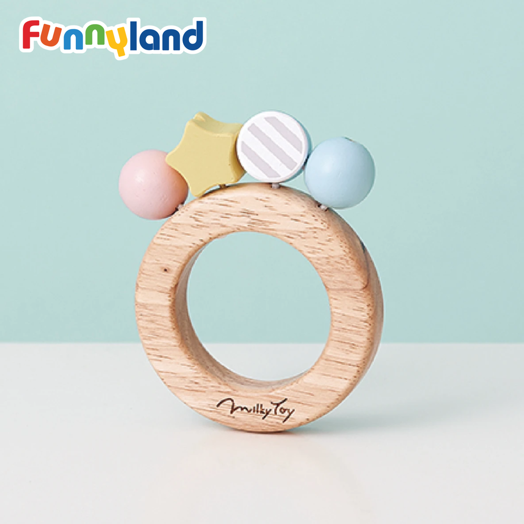 Geni - Vòng lục lạc bằng gỗ (Bon Bon Rattle)