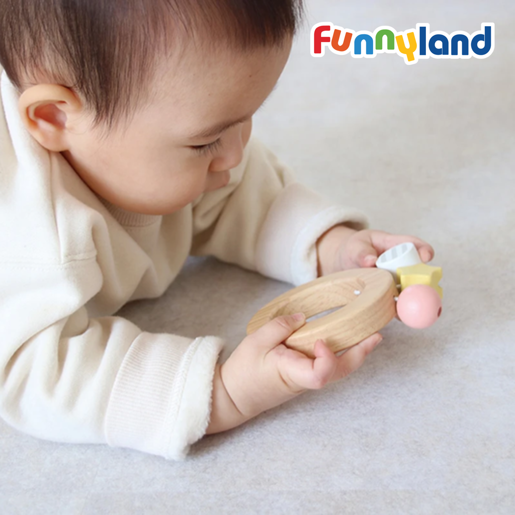 Geni - Vòng lục lạc bằng gỗ (Bon Bon Rattle)