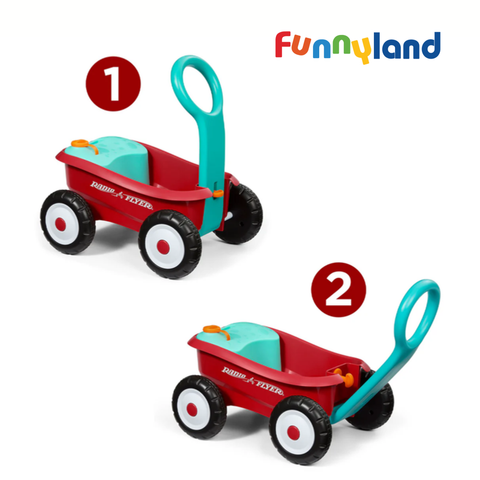 Xe đồ chơi thả bong bóng Radio Flyer Bubble Buddy Walker Wagon