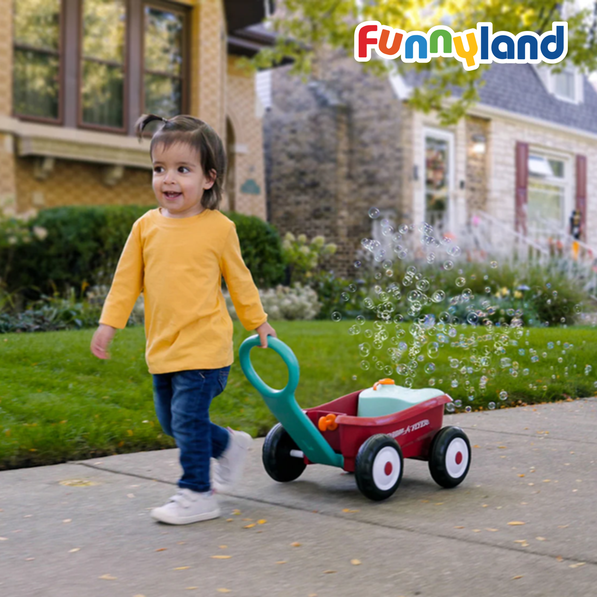 Xe đồ chơi thả bong bóng Radio Flyer Bubble Buddy Walker Wagon 