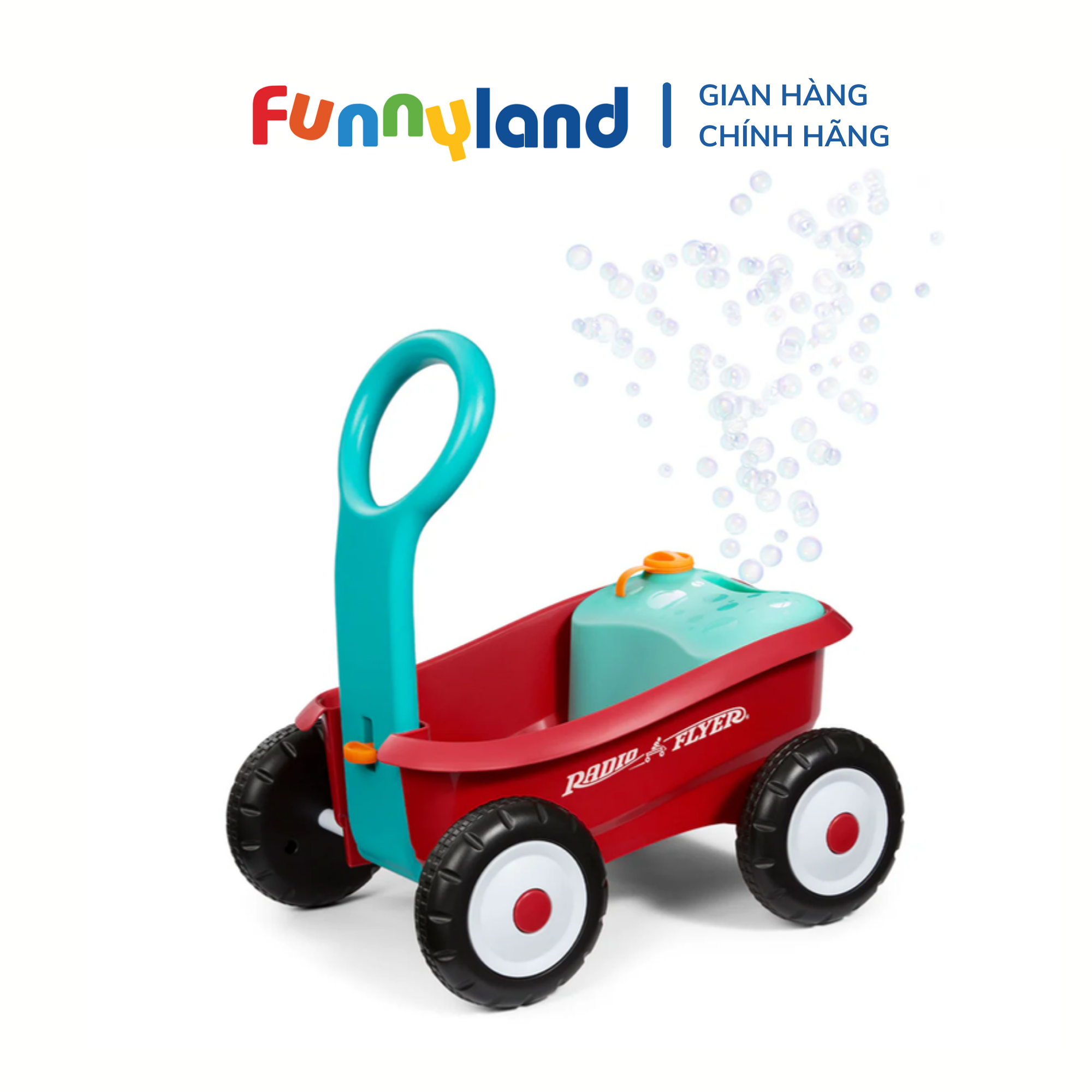  Xe đồ chơi thả bong bóng Radio Flyer Bubble Buddy Walker Wagon 