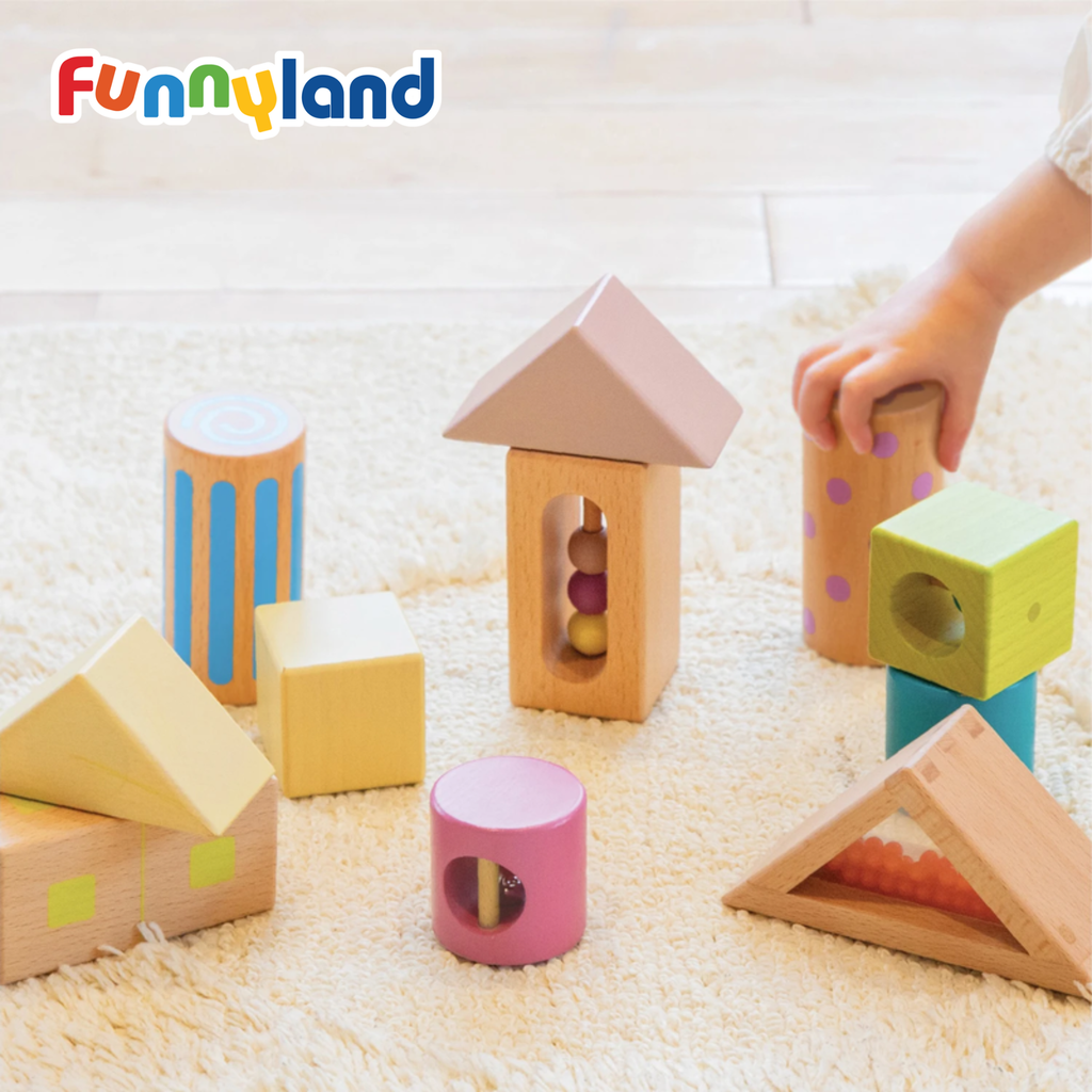 Geni - Hình khối bằng gỗ có âm thanh (Bumble Blocks)