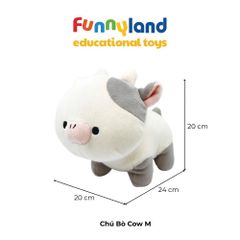 Gấu bông Nhật Bản MofmoFriends - Chú Bò Cow
