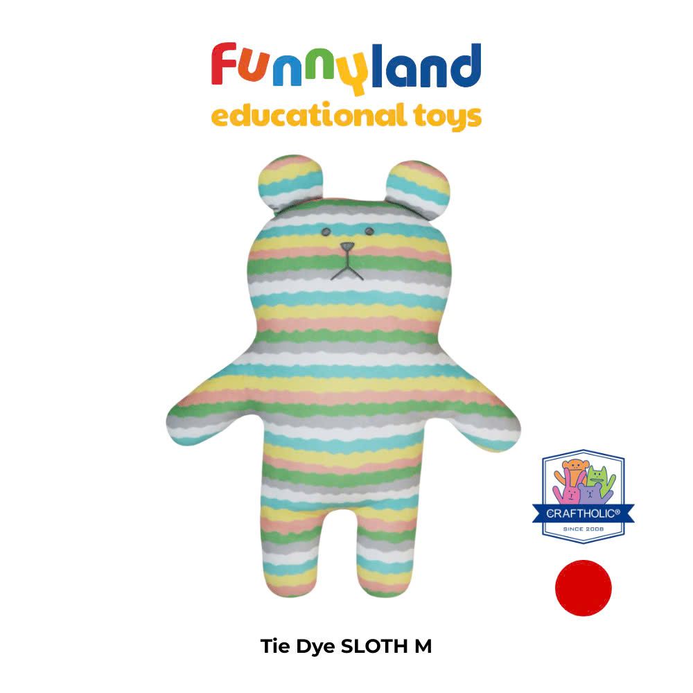Gấu bông Nhật Bản Craftholic - Chú gấu Tie Dye SLOTH
