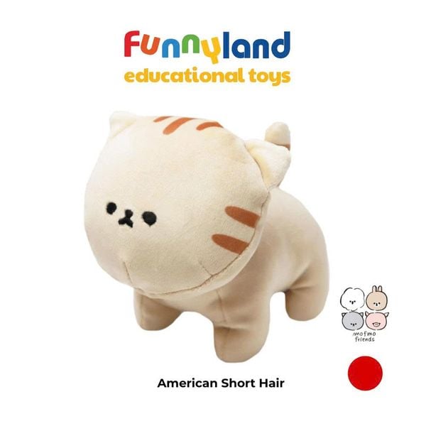 Gấu bông Nhật Bản Mofmo Friends - Chú Mèo American Short Hair