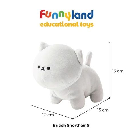 Gấu bông Nhật Bản Mofmo Friends - Chú Mèo British Shorthair