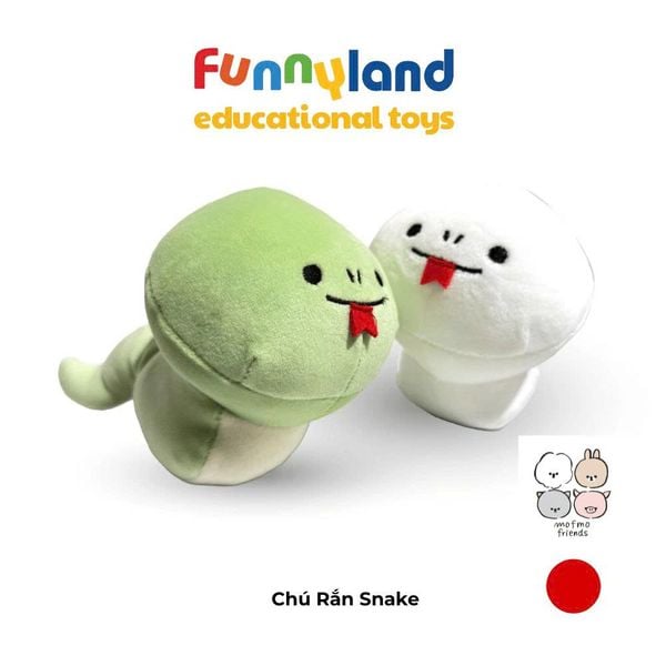 Thú bông MofmoFriends S - White Snake
