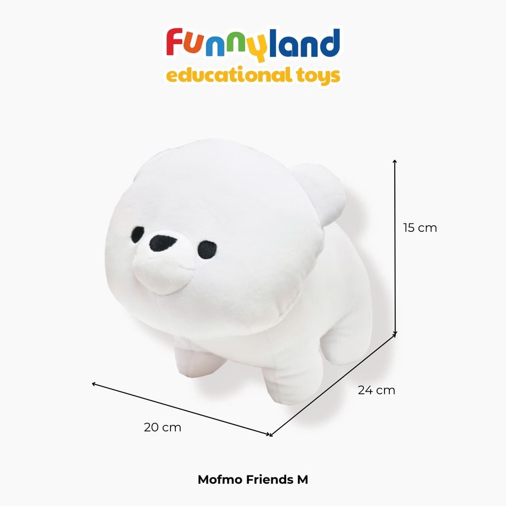 Thú bông MofmoFriends M - Polar Bear