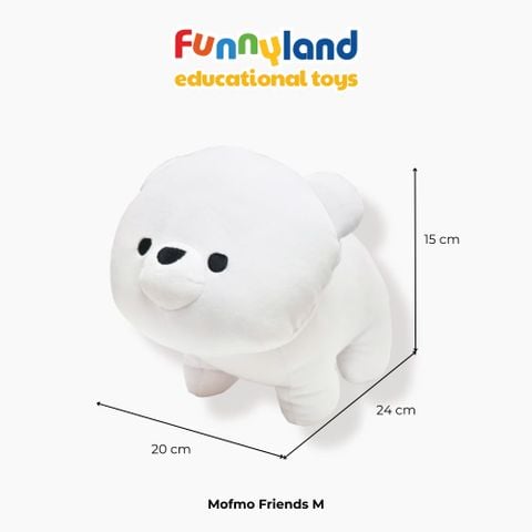 Gấu bông Nhật Bản Mofmo Friends - Chú Gấu Bắc Cực (Polar Bear)