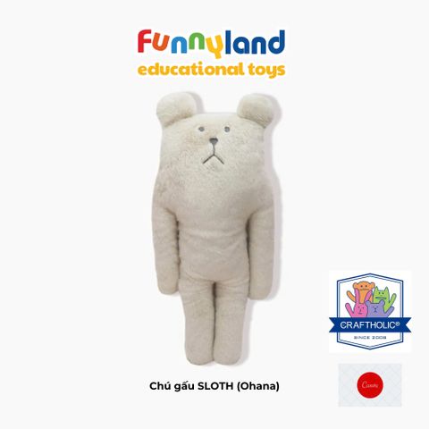 Gấu bông Nhật Bản Craftholic - Chú gấu SLOTH (Ohana)