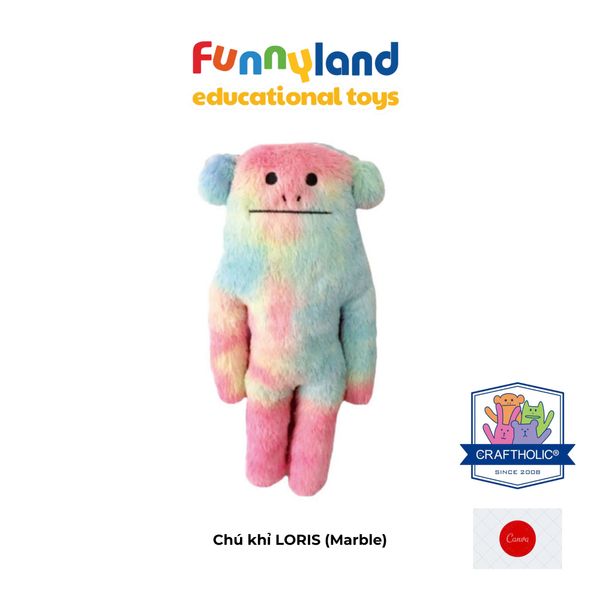 Gấu bông Nhật Bản Craftholic - Chú khỉ LORIS (Marble)