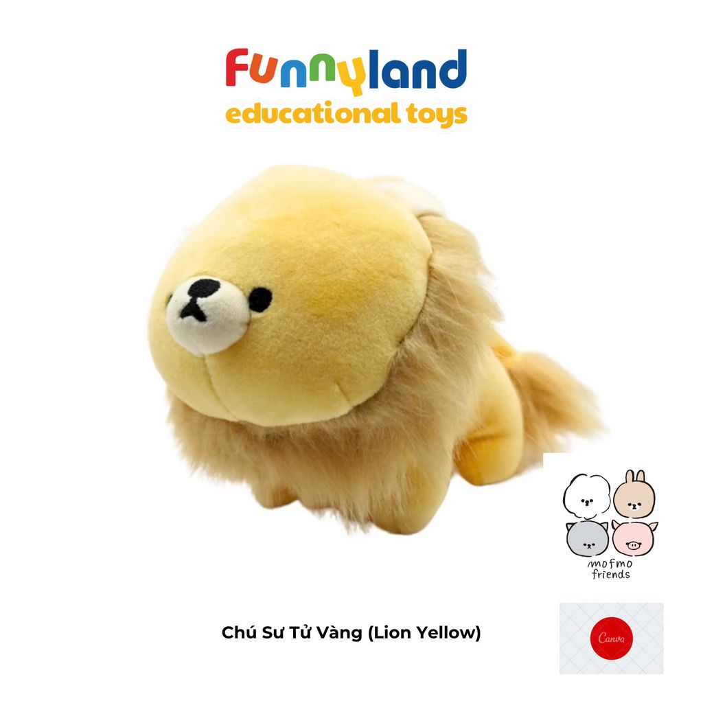 Thú bông MofmoFriends L - Lion Yellow