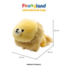 Gấu bông Nhật Bản Mofmo Friends - Chú Sư Tử Vàng (Lion Yellow)