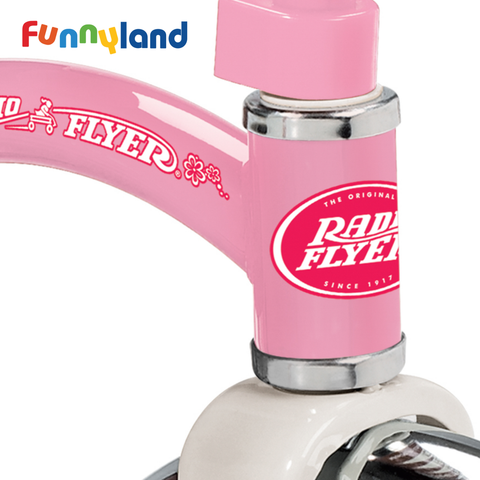 Xe đạp ba bánh trẻ em Radio Flyer Classic Pink Dual Deck Tricycle