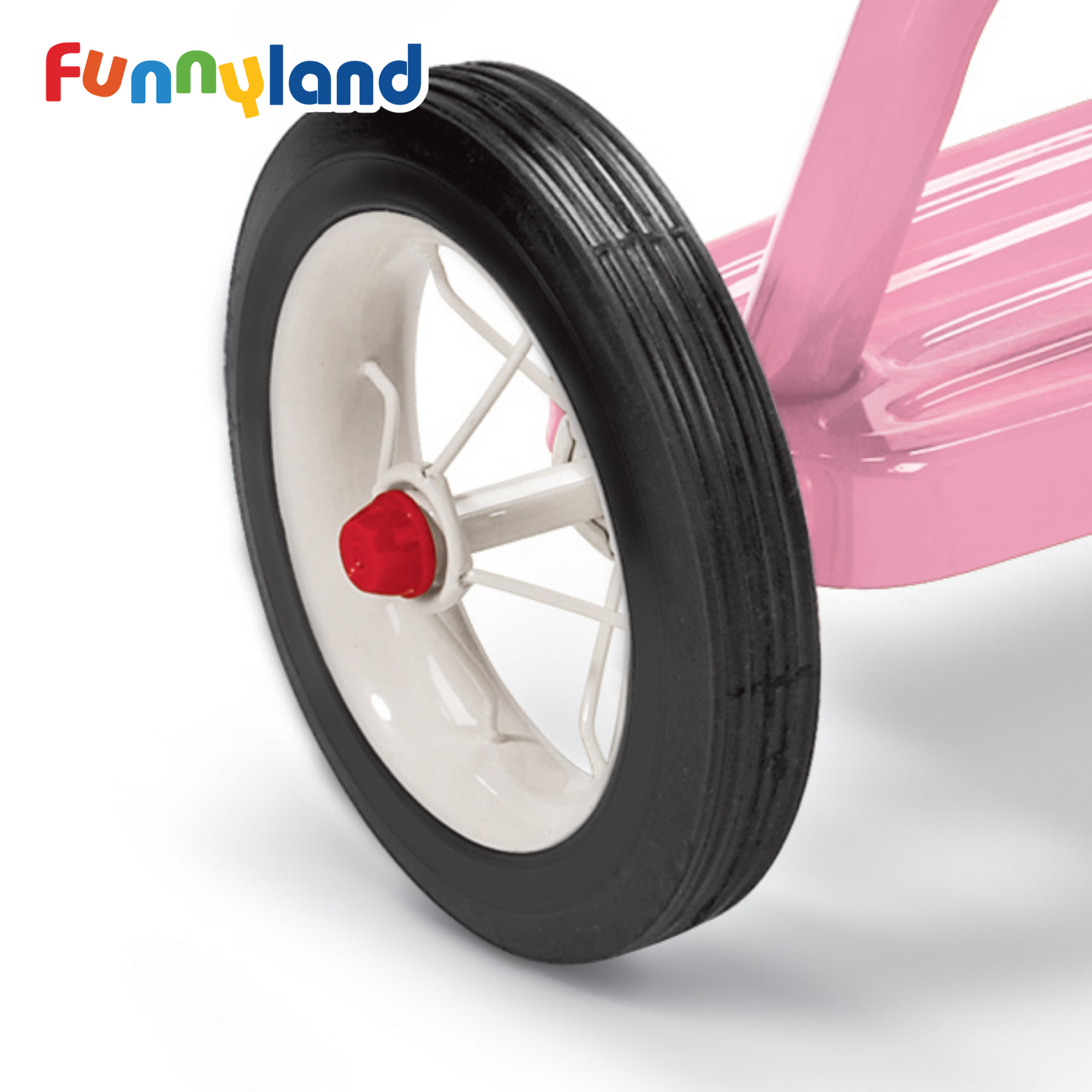 Xe đạp ba bánh trẻ em Radio Flyer Classic Pink Dual Deck Tricycle
