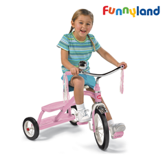 Xe đạp ba bánh trẻ em Radio Flyer Classic Pink Dual Deck Tricycle