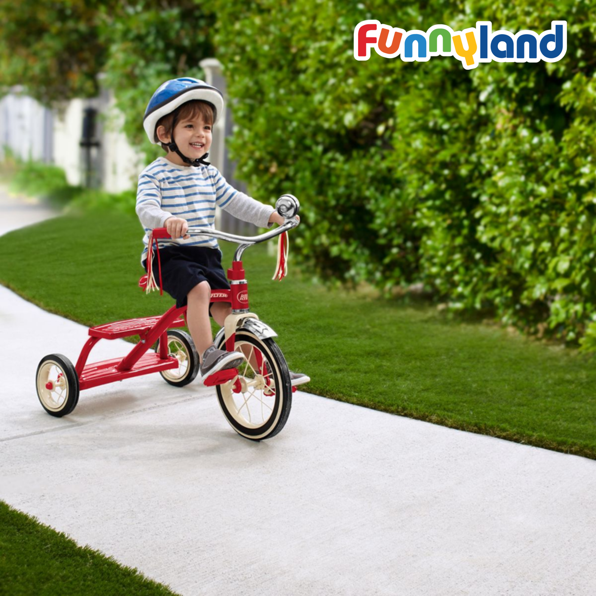 Xe đạp ba bánh trẻ em Radio Flyer Classic Red Dual Deck Tricycle