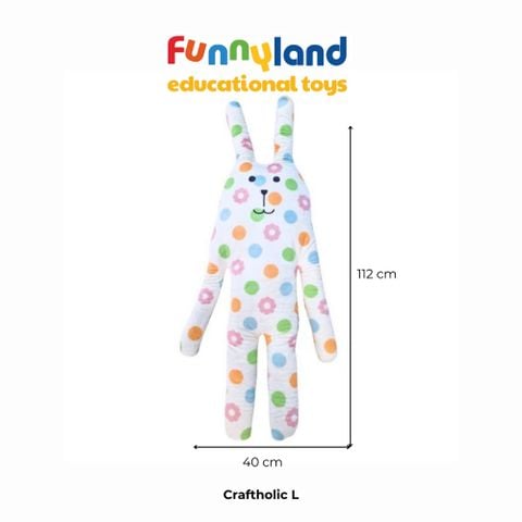 Gấu bông Nhật Bản Craftholic - Bé thỏ RAB (Donut Craft White)