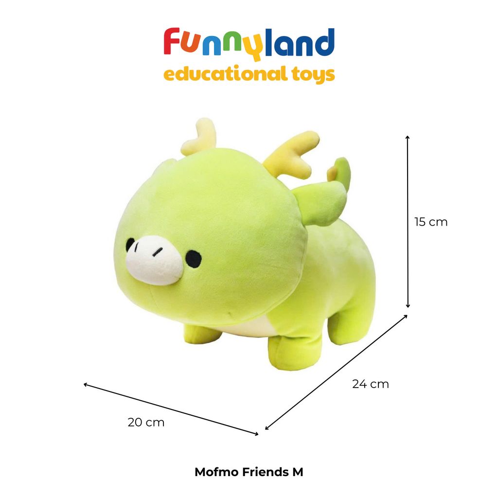 Gấu bông Nhật Bản Mofmo Friends - Chú rồng xanh Dragon