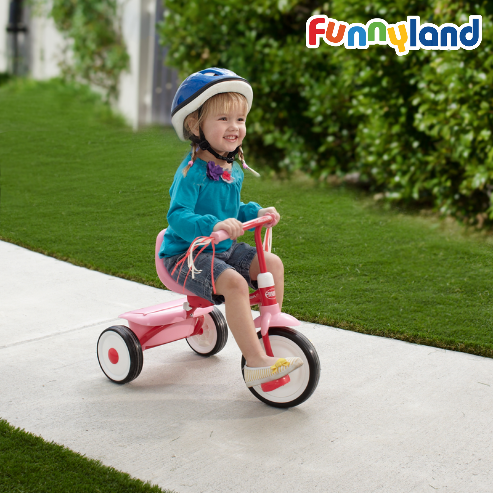  Xe đạp ba bánh trẻ em Radio Flyer Fold 2 Go Trike (Pink) 
