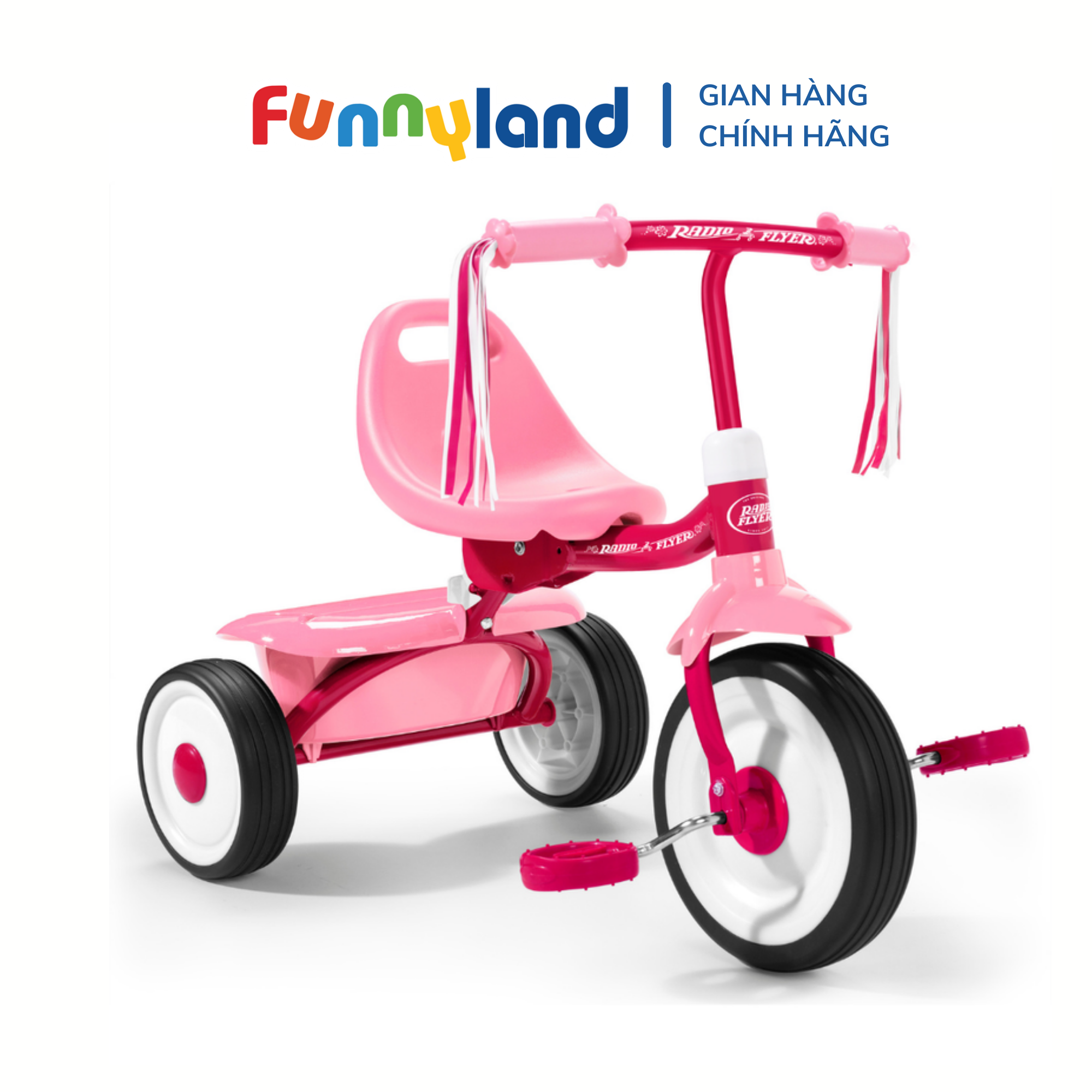  Xe đạp ba bánh trẻ em Radio Flyer Fold 2 Go Trike (Pink) 