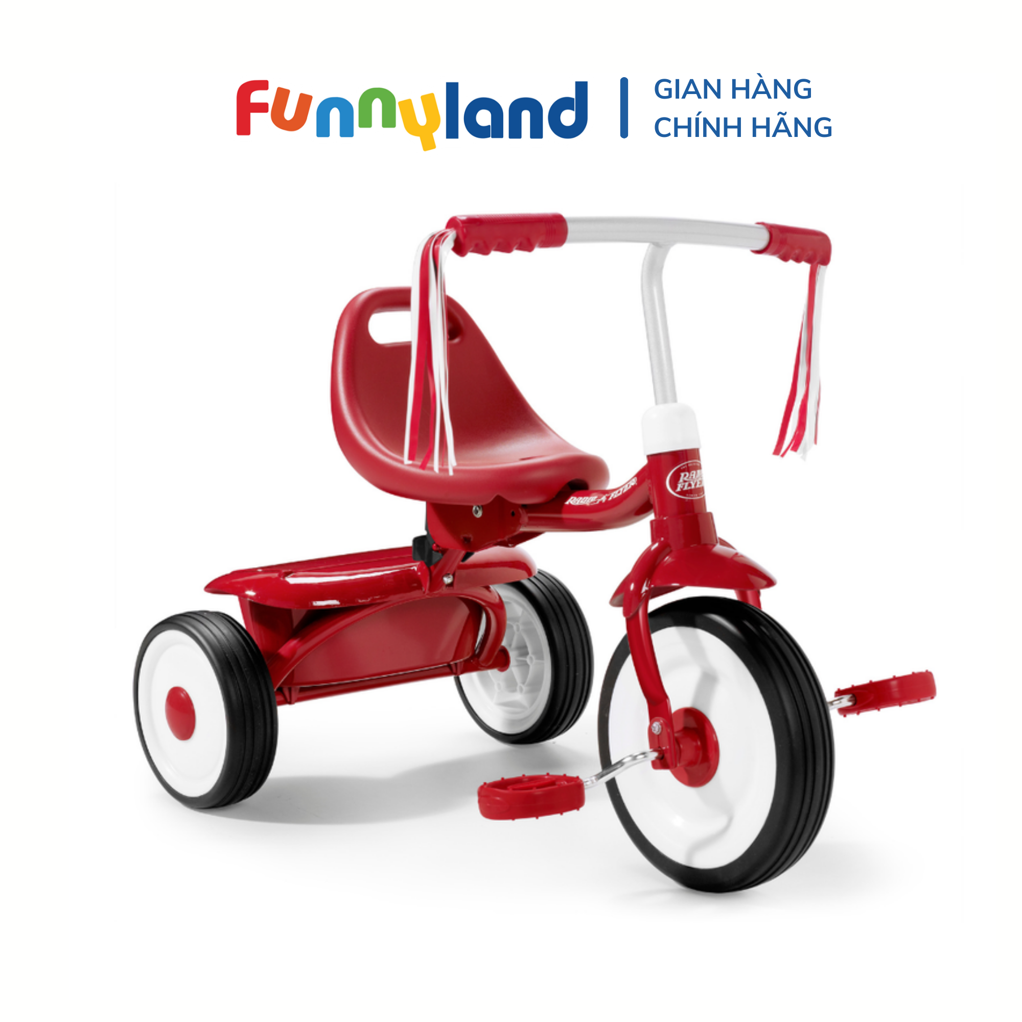 Xe đạp ba bánh trẻ em Radio Flyer Fold 2 Go Trike (Red)