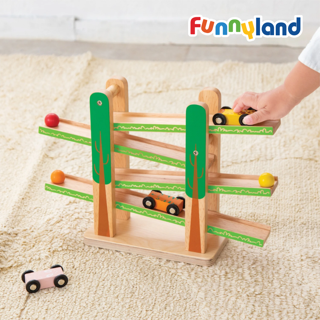 Đồ Chơi Đường Trượt Vui Nhộn Bằng Gỗ - Forest Coaster Geni