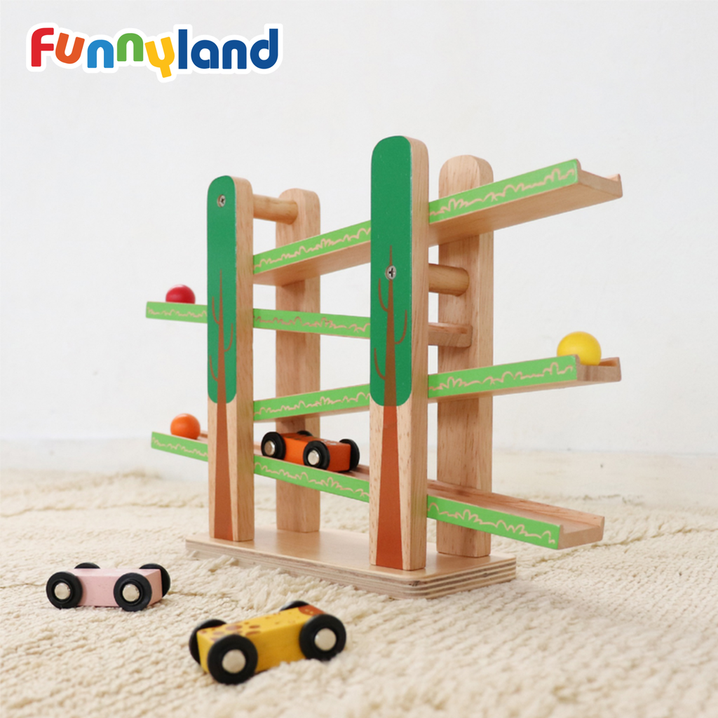 Đồ Chơi Đường Trượt Vui Nhộn Bằng Gỗ - Forest Coaster Geni