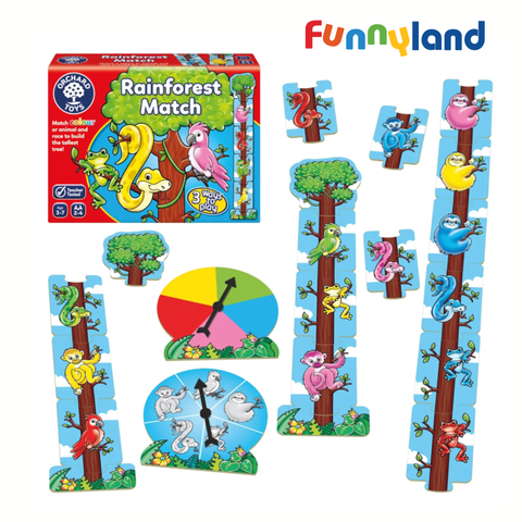 Đồ chơi trí tuệ OrchardToys Rainforest Match - Ghép Rừng Nhiệt Đới