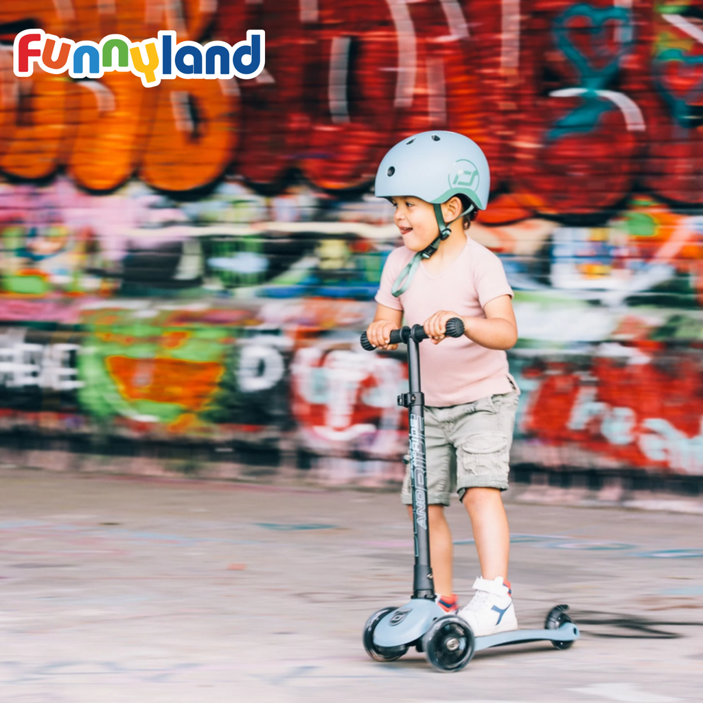 Xe scooter trẻ em Scoot and Ride Highwaykick 3 LED (Blueberry)