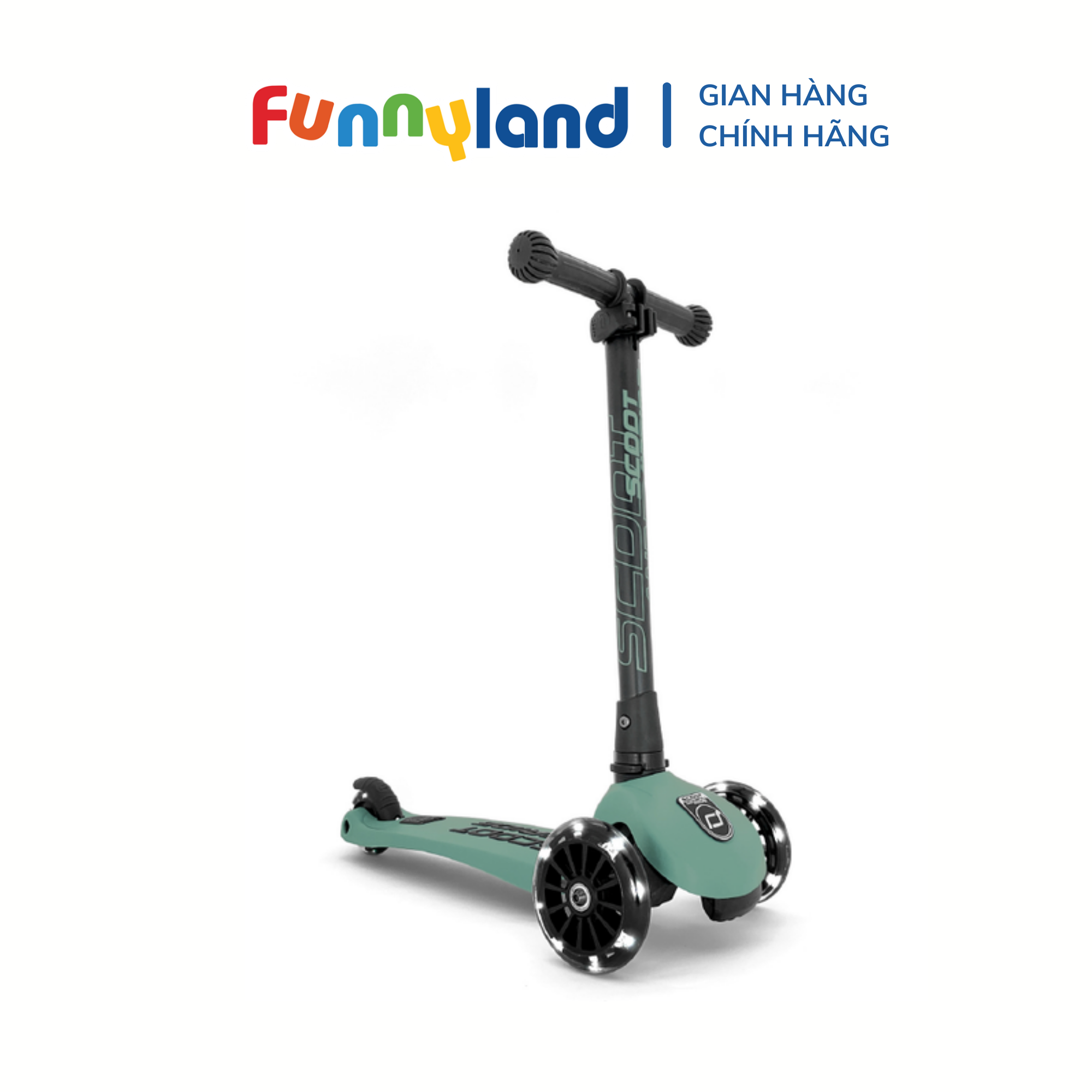 Xe scooter trẻ em Scoot and Ride Highwaykick 3 LED (Forest)