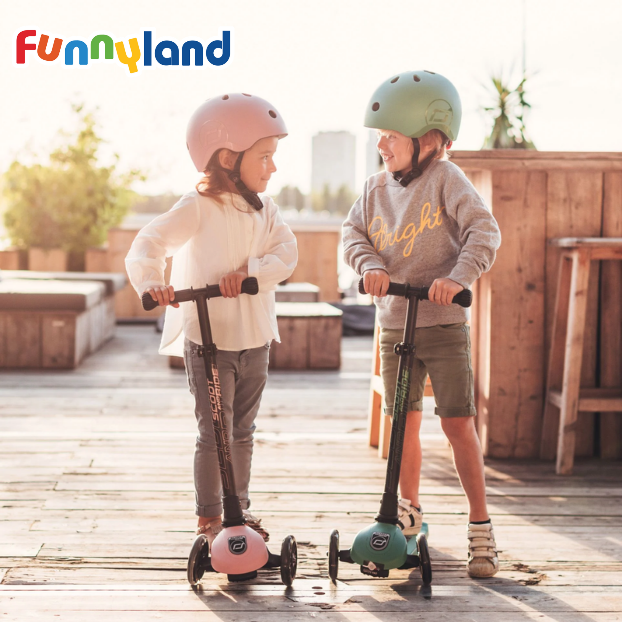 Xe scooter trẻ em Scoot and Ride Highwaykick 3 LED (Kiwi)