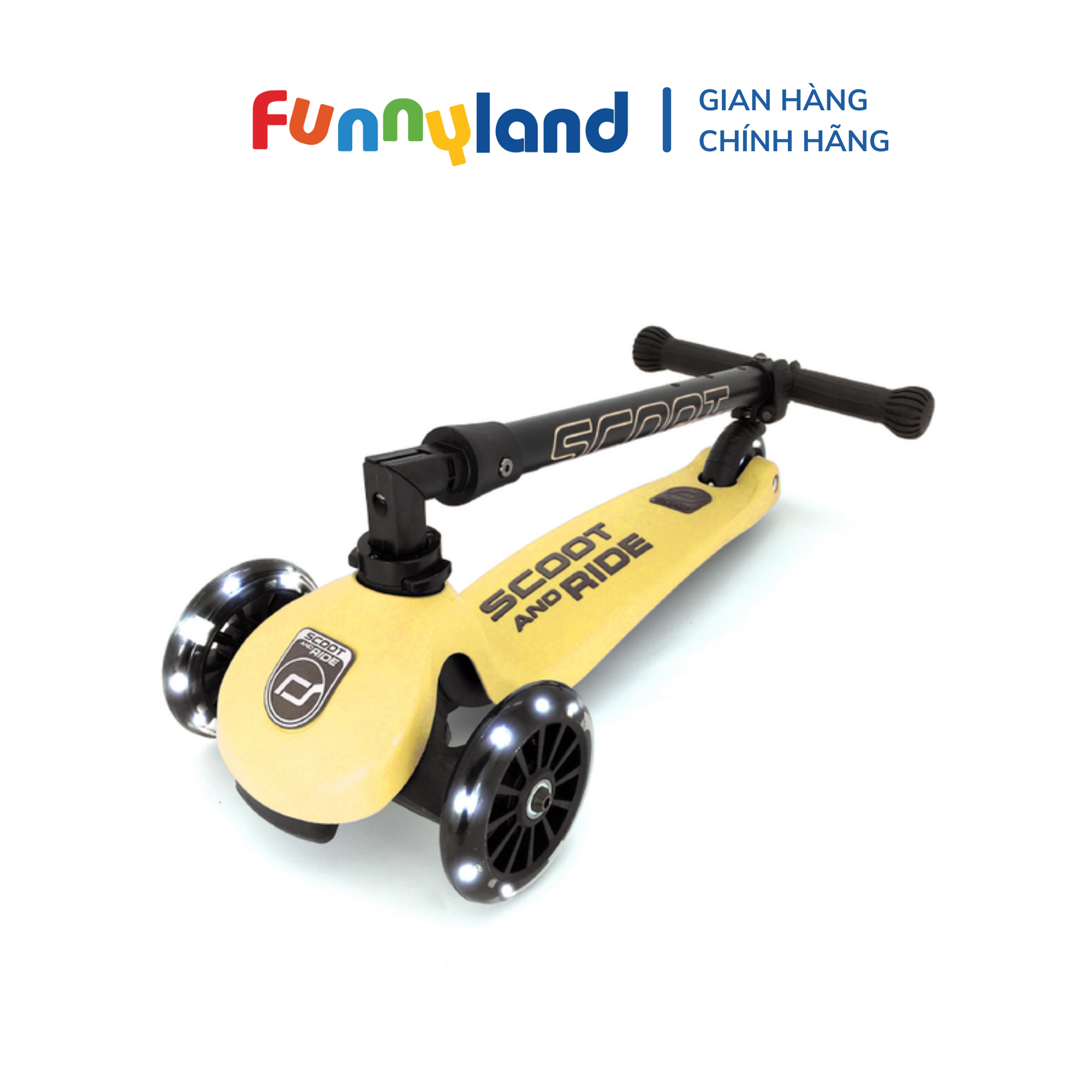 Xe scooter trẻ em Scoot and Ride Highwaykick 3 LED (Lemon)