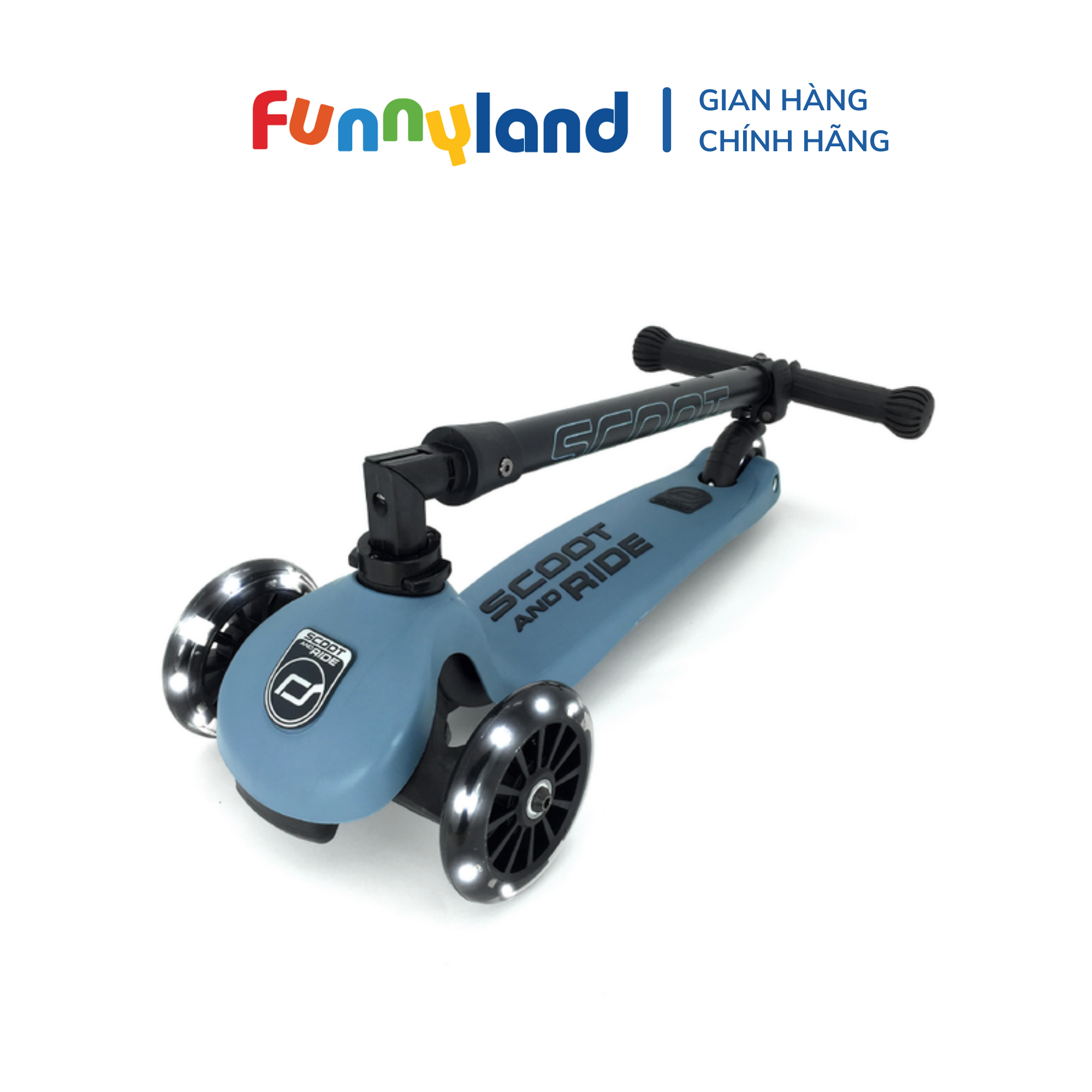 Xe scooter trẻ em Scoot and Ride Highwaykick 3 LED (Steel)