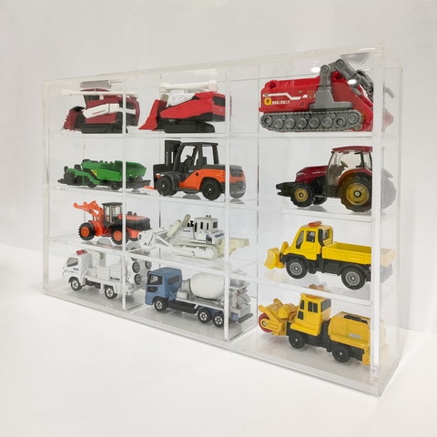 Hộp mica đựng xe mô hình 12 ngăn (chưa bao gồm xe)