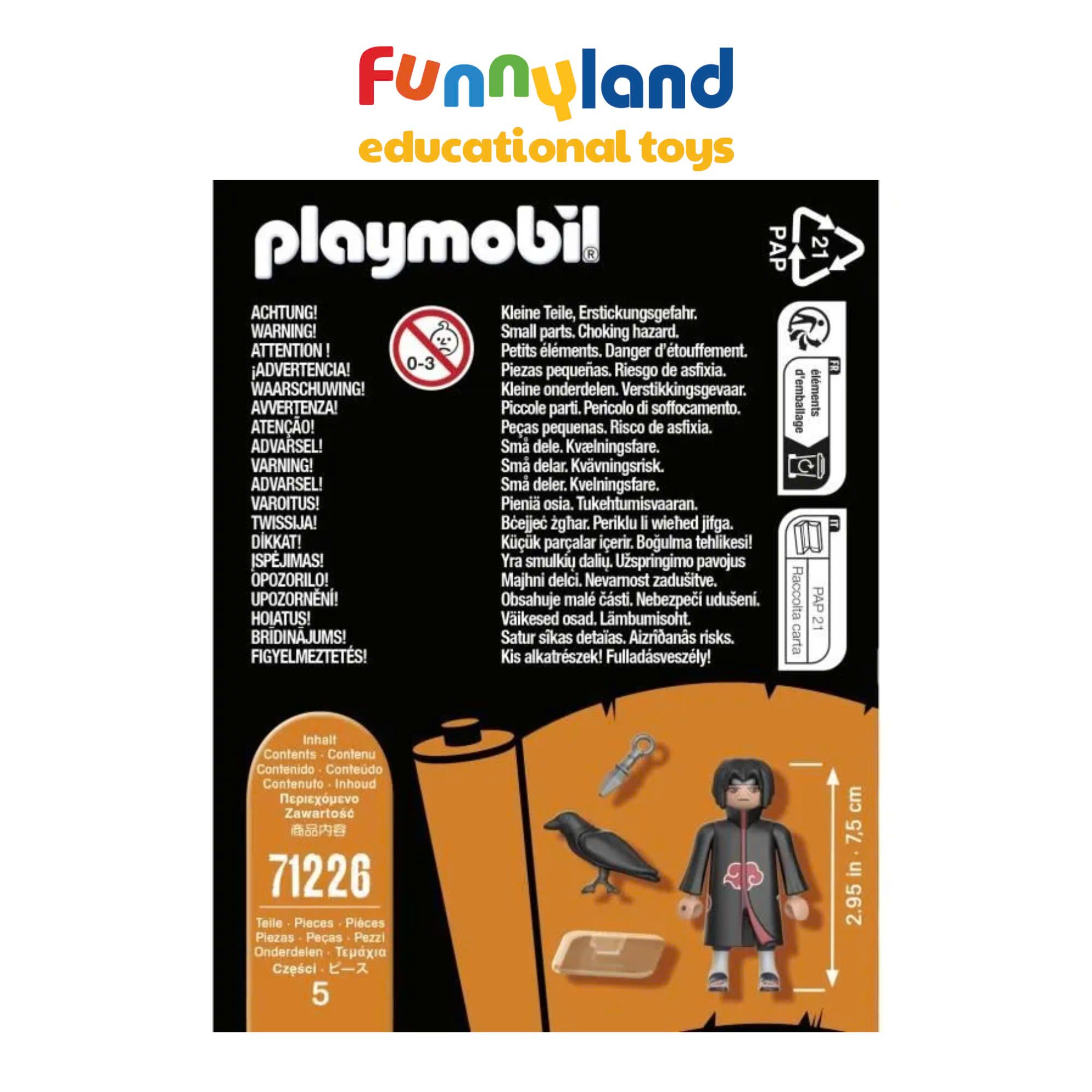  Đồ chơi mô hình Naruto Playmobil Itachi Akatsuki 