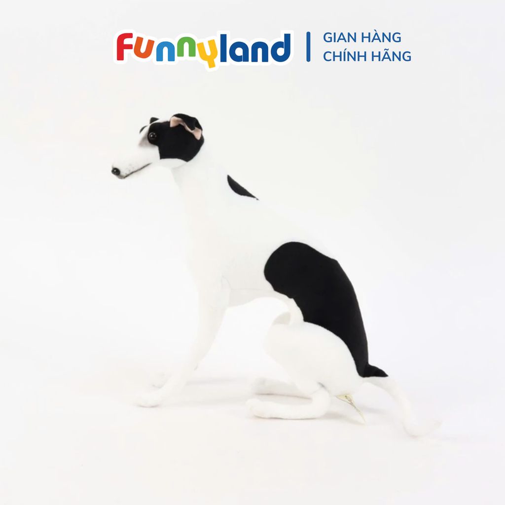 Thú nhồi bông MY DOG MINI Italian Grayhound Black and White Sitting